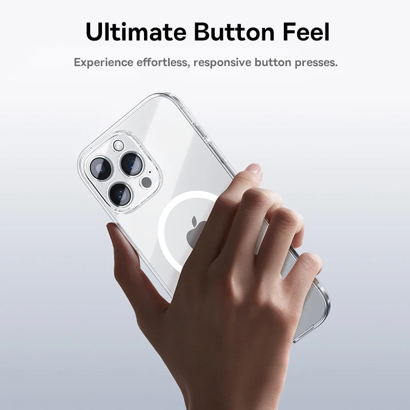 Magnetic Crystal Clear Slim Phone Case for iPhone