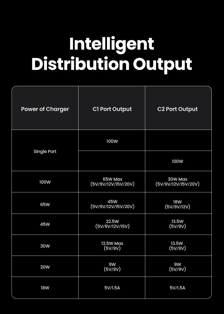 100W 2-in-1 USB-C Fast Charging Cable