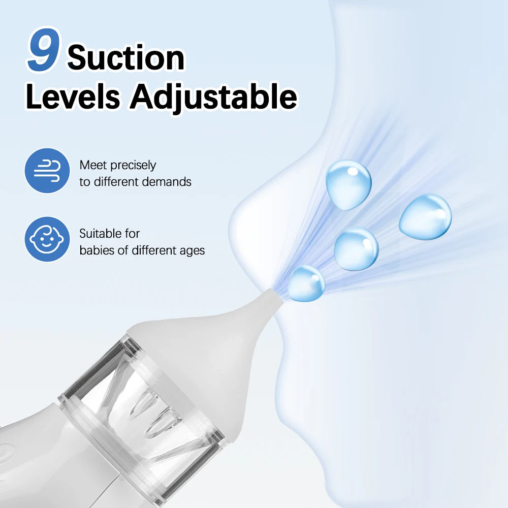 Electric Baby Nasal Aspirator with Music and Suction Control