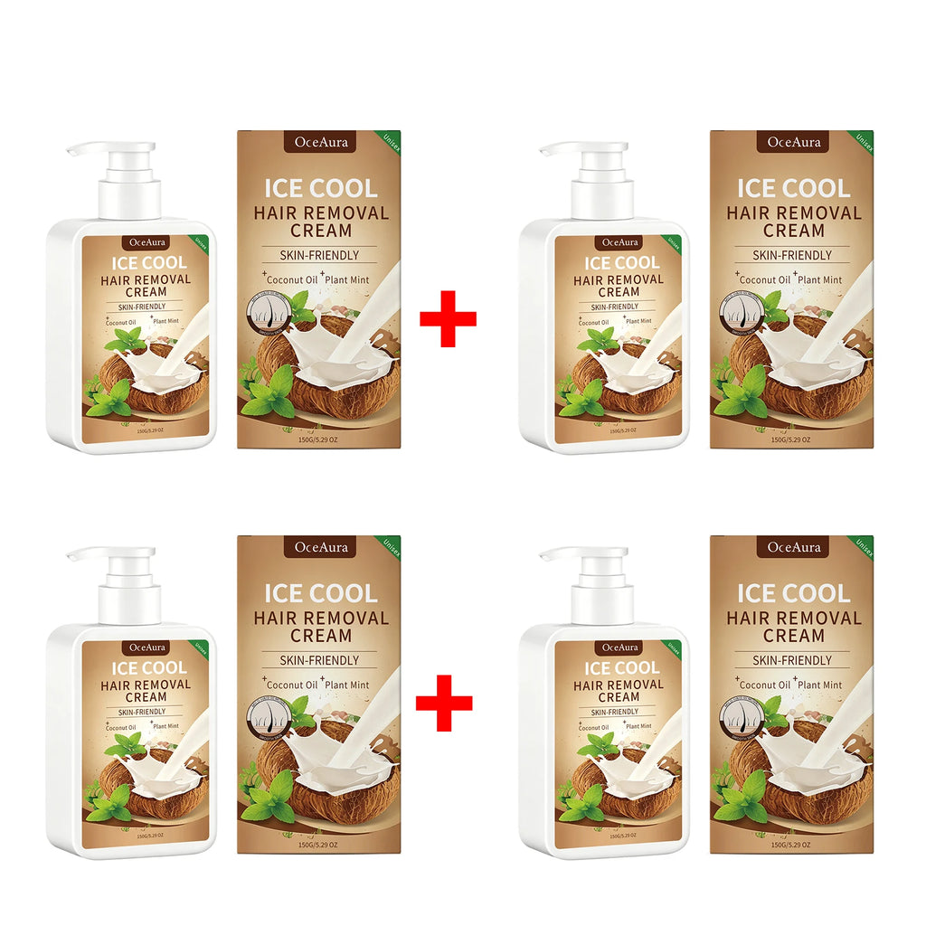 Ice Cool Painless Hair Removal Cream for Face and Body