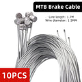 10 Pack Bicycle Brake and Shift Inner Cables 1700mm