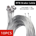 10 Pack Bicycle Brake and Shift Inner Cables 1700mm