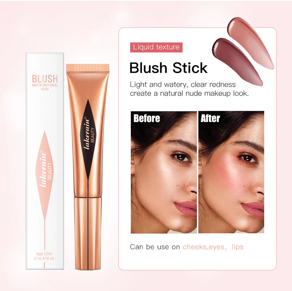 Liquid Contour, Blush and Highlighter Wand with Cushion Applicator - 8