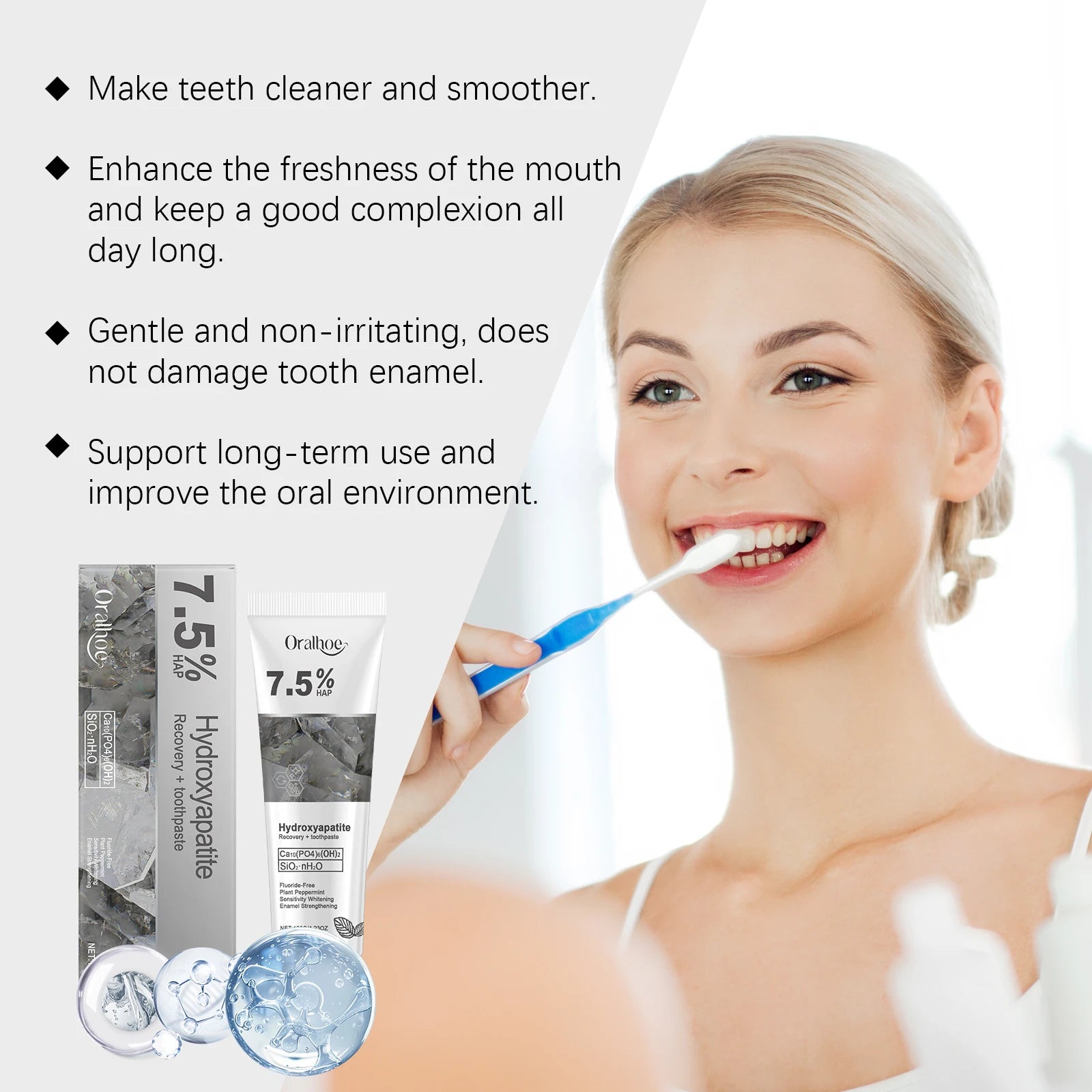 7.5% Hydroxyapatite Enamel Repair & Whitening Toothpaste - 16