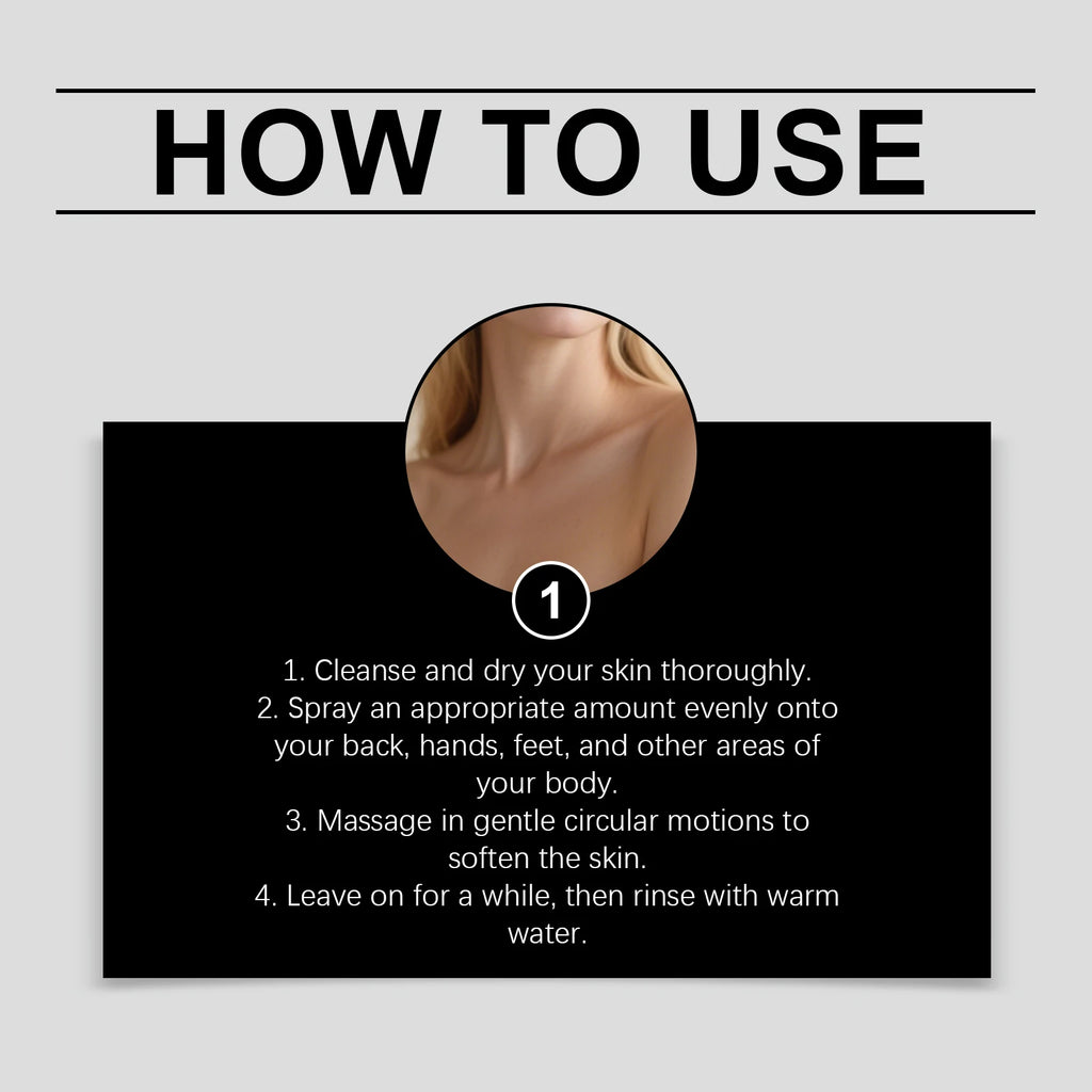 Exfoliating Skin Brightening Spray for Body and Feet