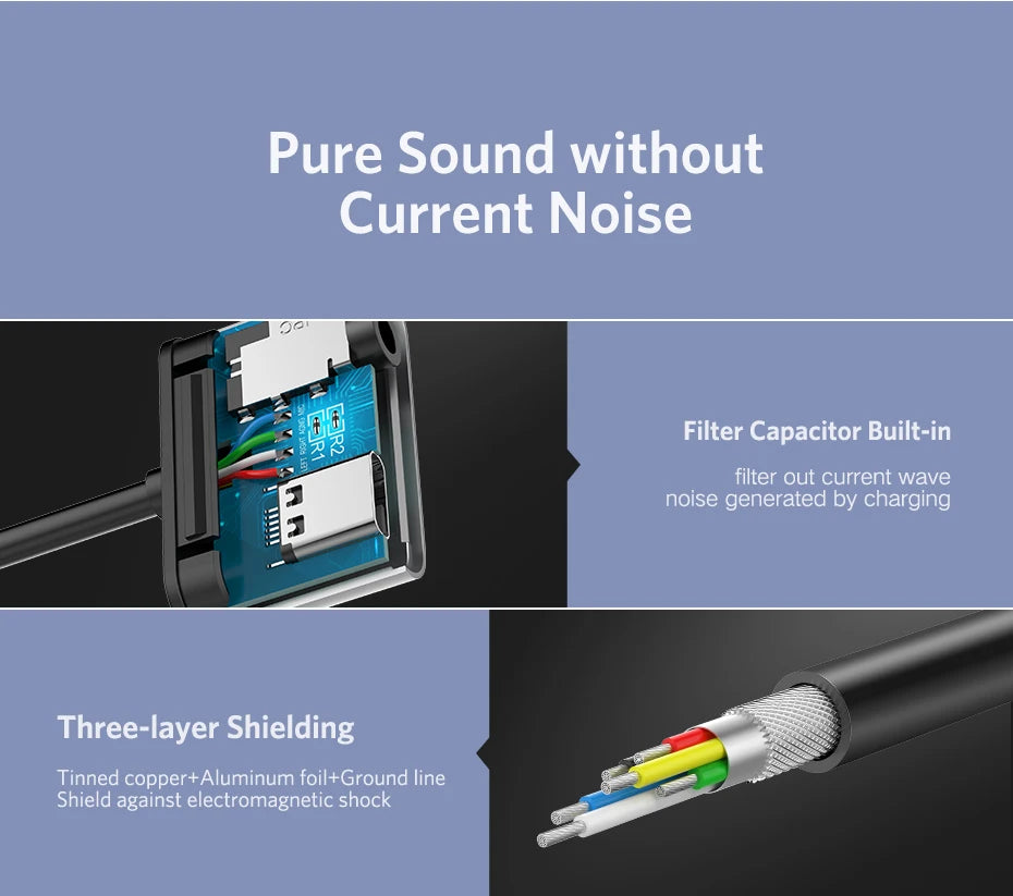 USB-C to 3.5mm Headphone and Charging Adapter - 16