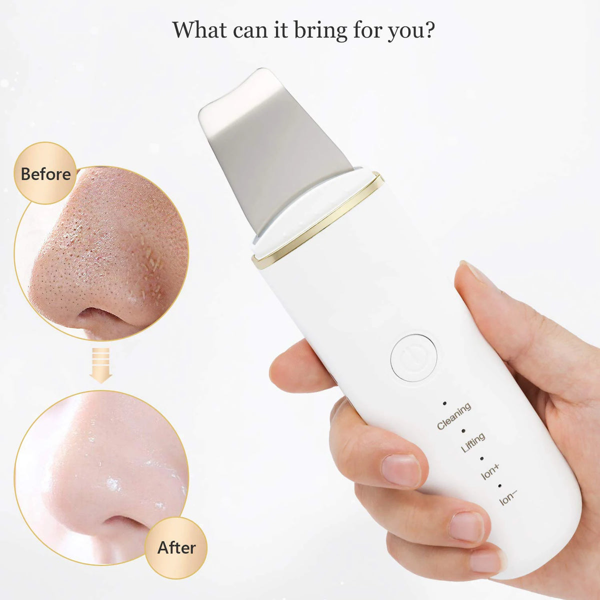 Ultrasonic Face Spatula and Pore Cleaning Tool