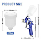 HVLP Gravity Feed Mini Air Spray Gun for Auto Touch-Up