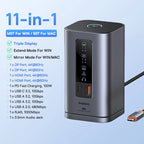 11-in-1 USB-C Docking Station with 4K Triple Display and 100W PD