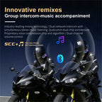 Motorcycle Helmet Bluetooth Intercom Headset with FM Radio