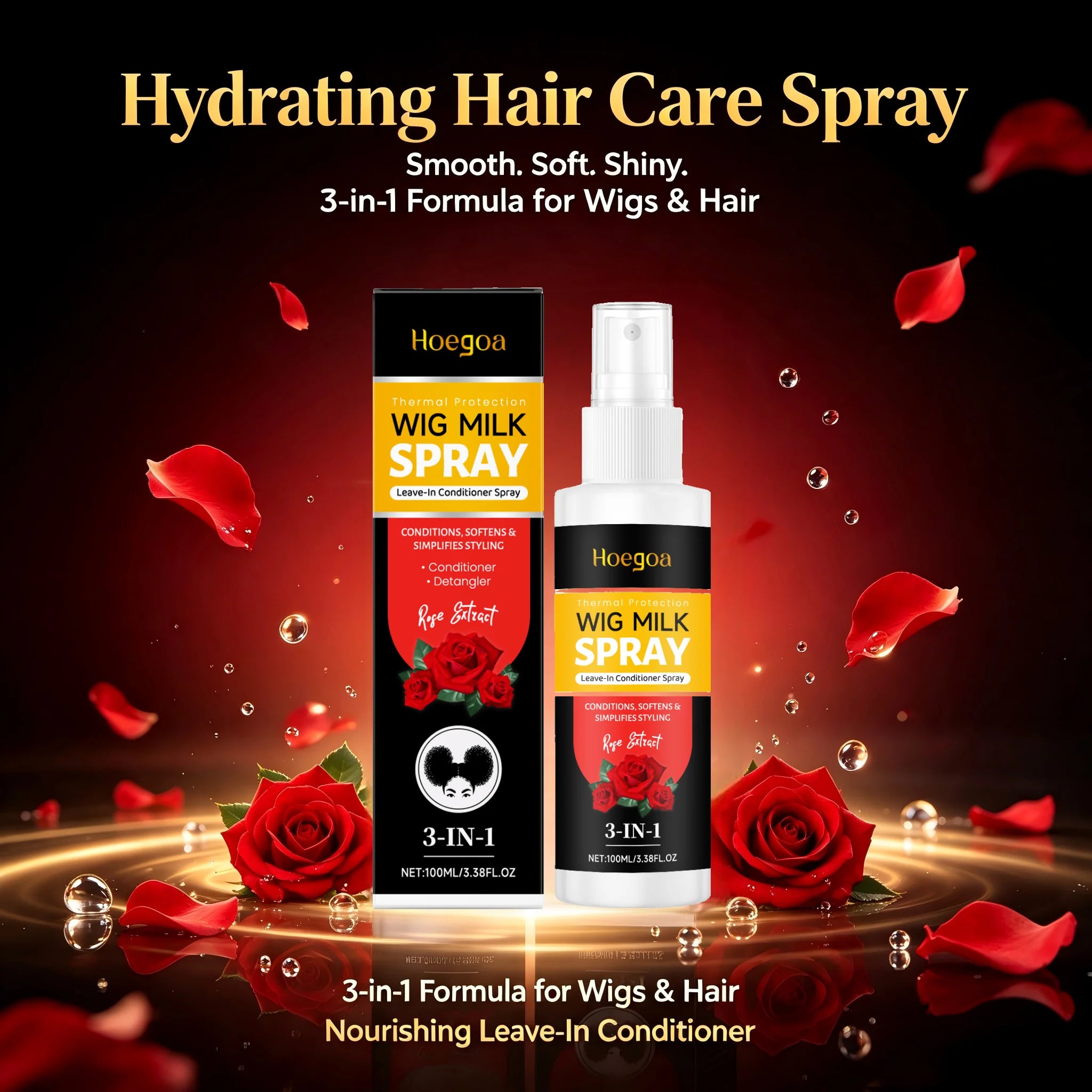 3-in-1 Leave-In Wig Conditioning and Detangling Spray - 5