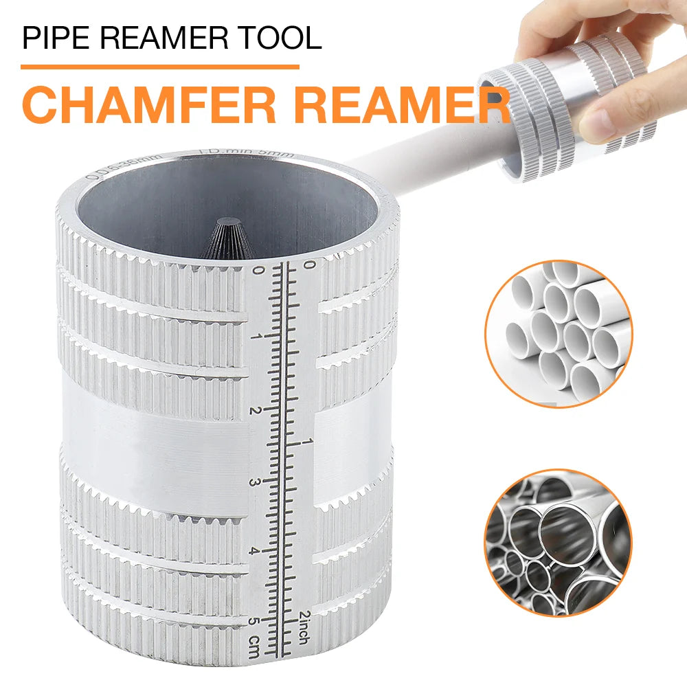 Professional Pipe Reamer and Deburring Tool for Metal and PVC Pipes - 1