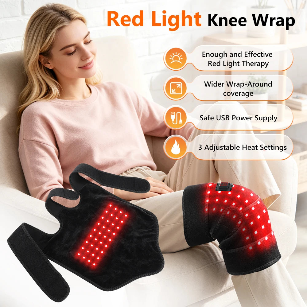 Red Light Therapy Heated Knee Brace