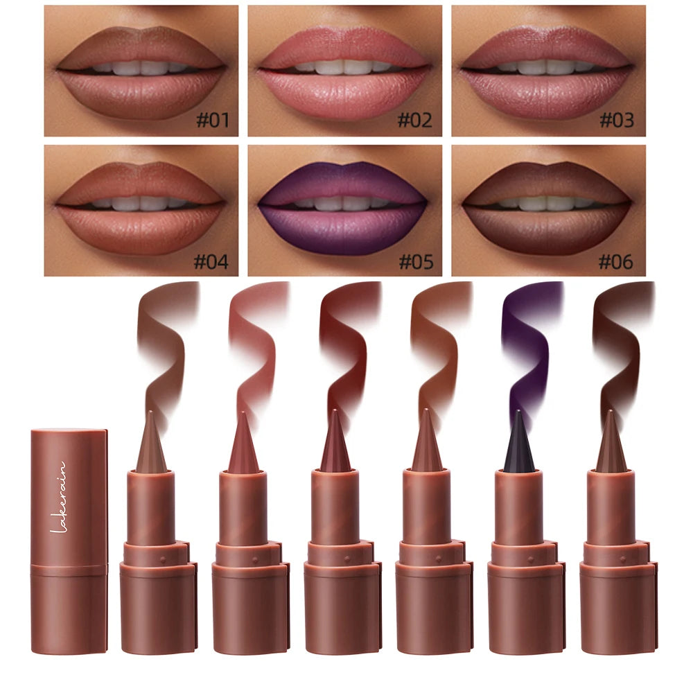 2-in-1 Waterproof Matte Lipstick and Lip Liner - 1