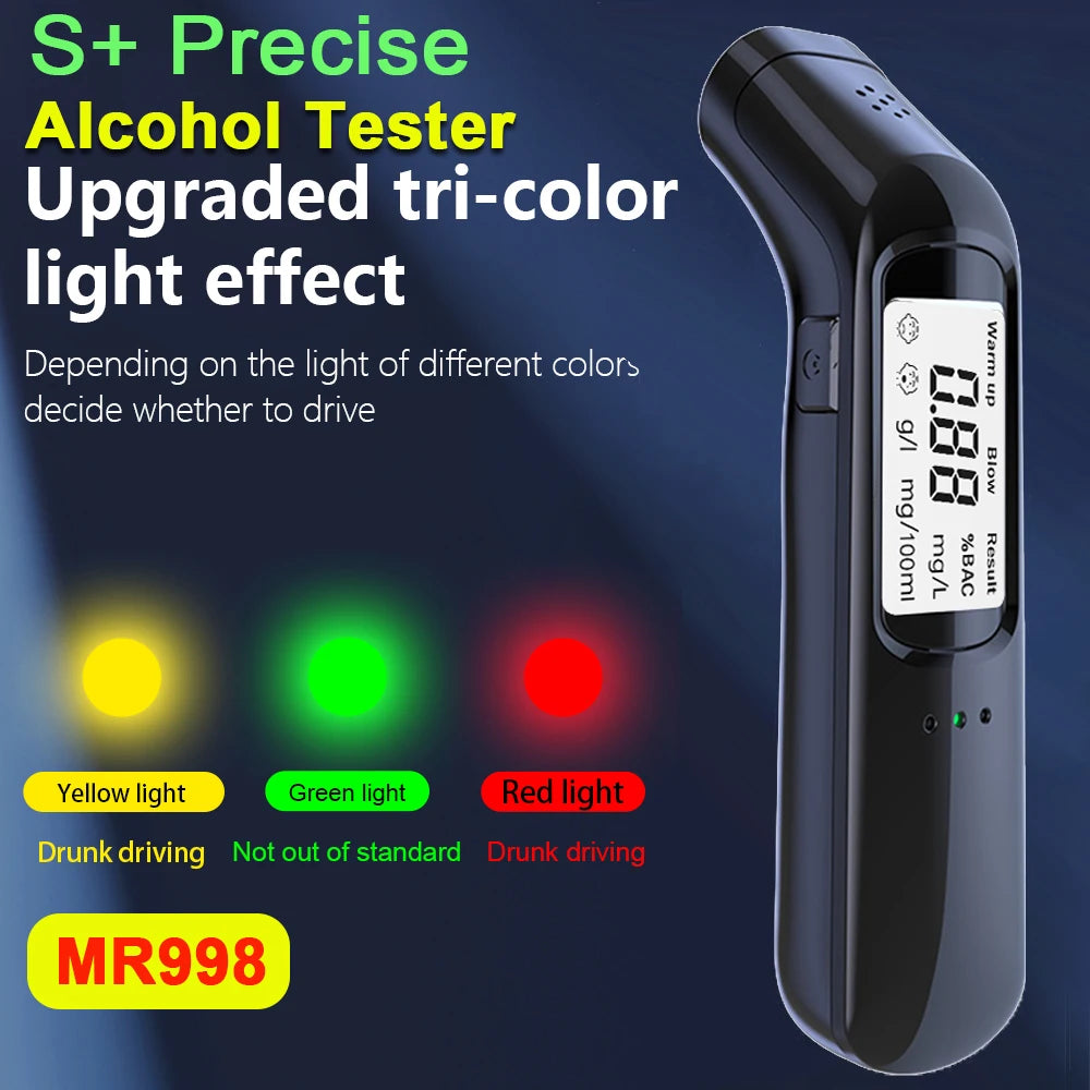 Rechargeable Non-Contact Digital Alcohol Breathalyzer - 7