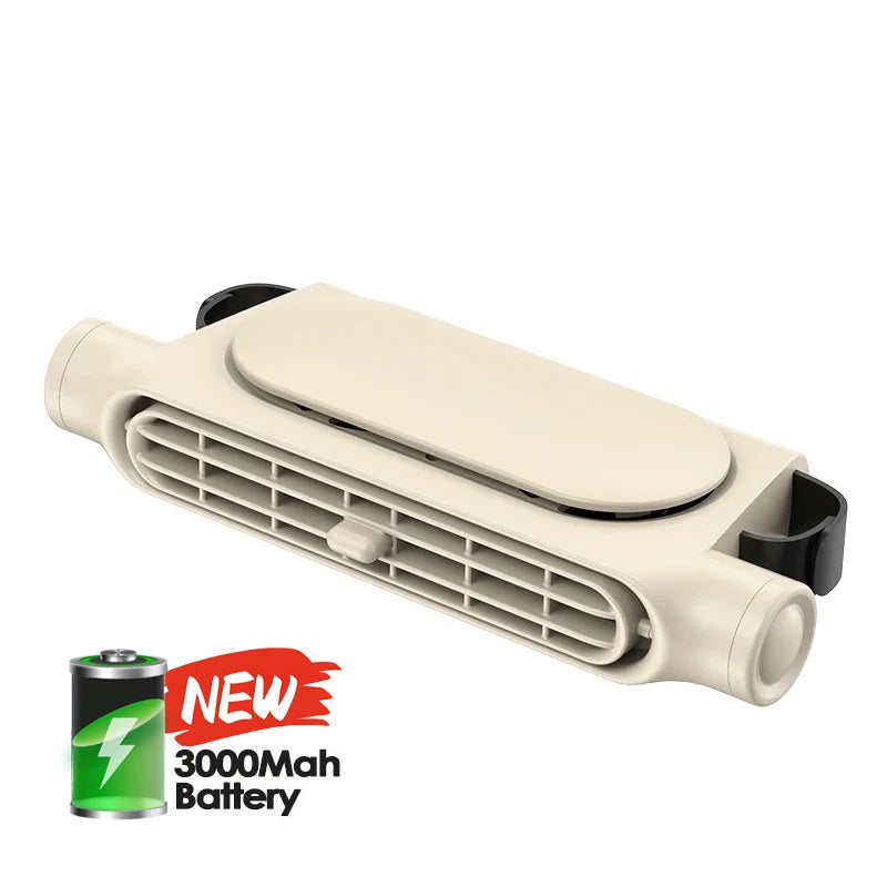 3 Speed Rechargeable Car Seat Cooling Fan with 3000mAh Battery
