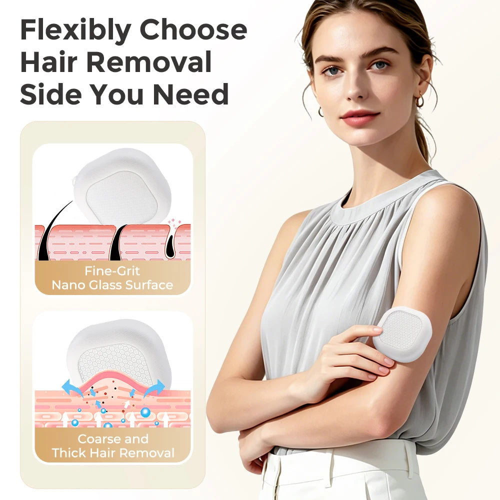Painless Nano Glass Hair Removal and Exfoliation Tool