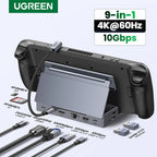 9-in-1 USB-C Gaming Docking Station with 4K HDMI and Stand