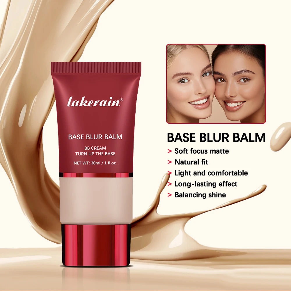 Blurring Makeup Primer and Foundation Balm with Applicator Brush - 3