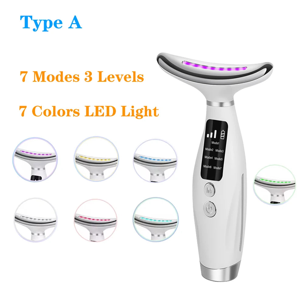 LED Face and Neck Skin Tightening Massage Device - 26