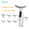 LED Face and Neck Skin Tightening Massage Device