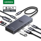 8-in-1 USB-C Hub with 4K 60Hz HDMI and 100W PD Charging