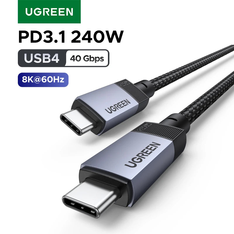 USB4 240W Fast Charging and 40Gbps Data Sync Cable