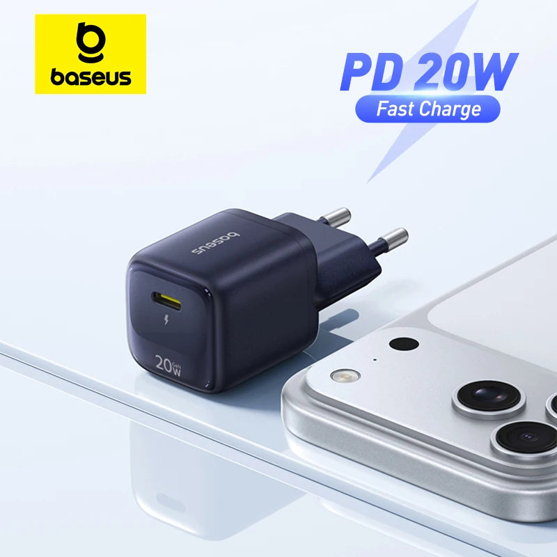 20W USB-C Fast Wall Charger for Smartphones and Tablets