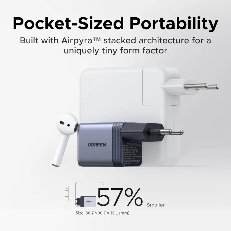 45W GaN USB-C Fast Charger for Smartphones and Tablets