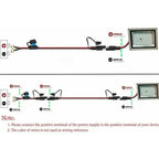 16AWG Motorcycle Battery Terminal to SAE Quick Extension Cable