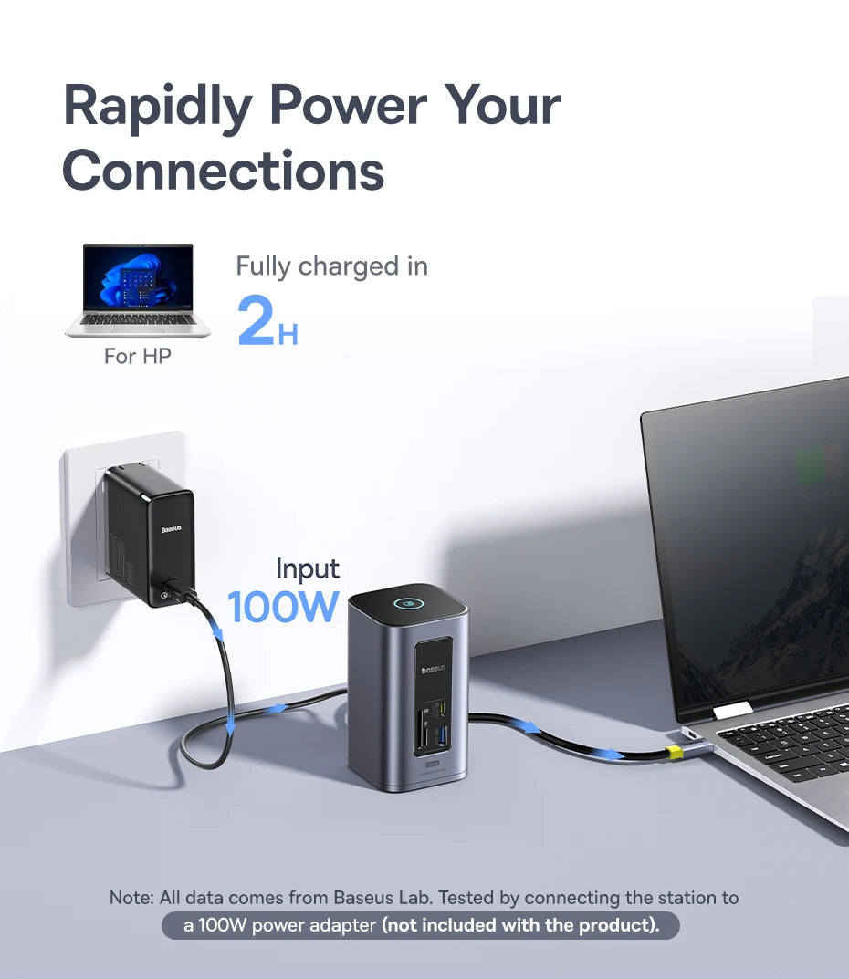12-in-1 USB-C Docking Station with Dual 4K HDMI and 100W Power Delivery - 19