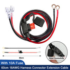 18AWG Car USB Charger Socket Wire Harness with 10A Fuse 60cm