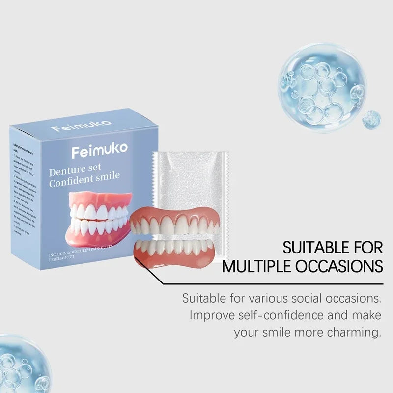 Temporary Silicone Dentures for Missing or Broken Teeth - 12