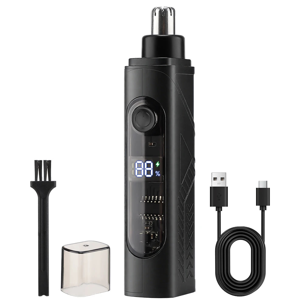Rechargeable Electric Nose and Ear Hair Trimmer - 9