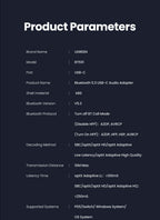 USB-C Bluetooth 5.3 Audio Transmitter for PC and Gaming Consoles