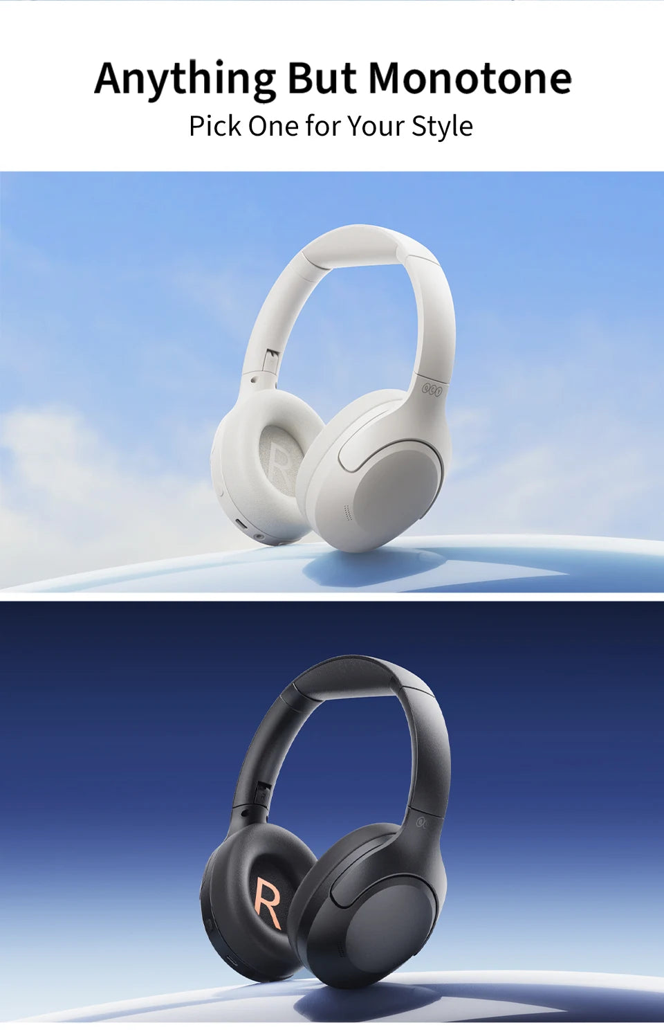 Wireless Noise Cancelling Over-Ear Headphones with Bluetooth 5.3