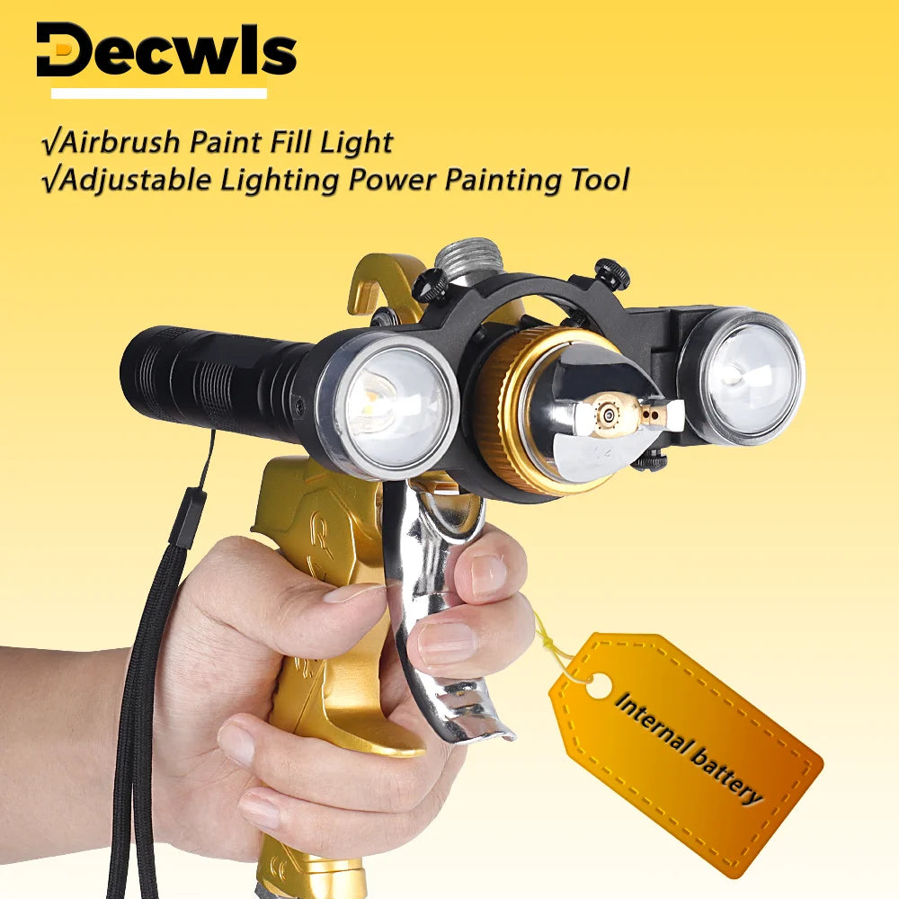 Universal Adjustable Spray Paint Gun LED Fill Light