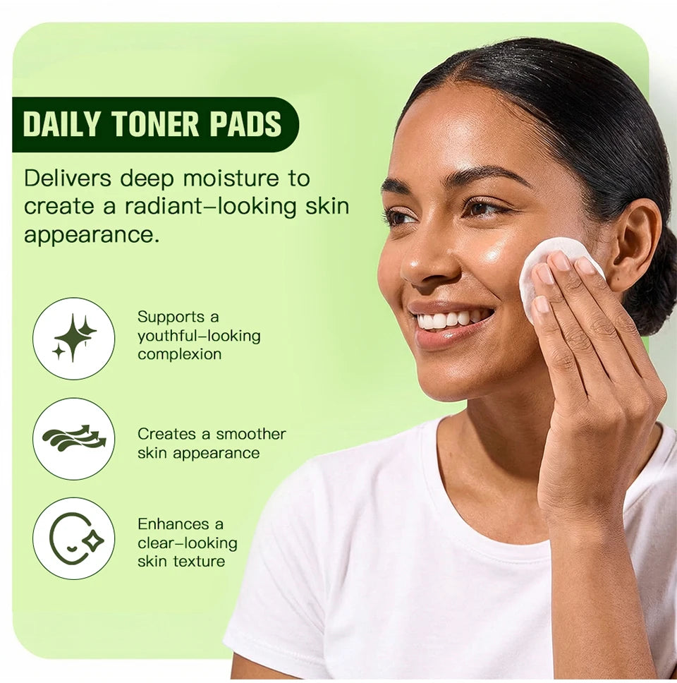 Toning and Brightening Facial Skincare Pads