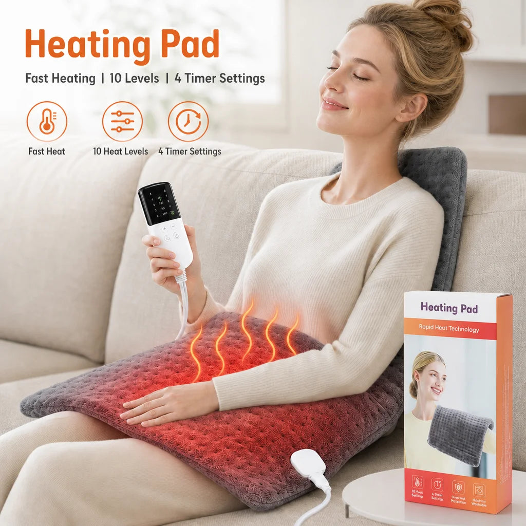 Electric Heating Pad for Back and Leg Pain Relief - 1