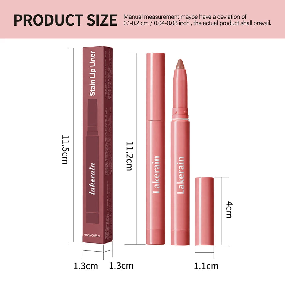 Waterproof Matte Lip Liner Pencil for Long-Lasting Contouring