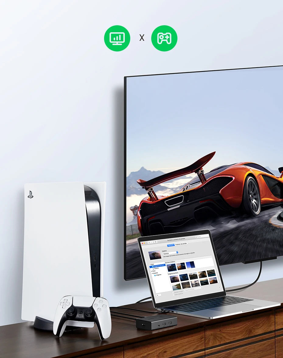4K 60Hz HDMI KVM Switch for 2 PCs Sharing Keyboard Mouse and Monitor