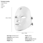 7-Color Rechargeable LED Photon Light Therapy Face Mask