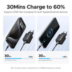 20W GaN Dual-Port USB-C and USB-A Fast Wall Charger