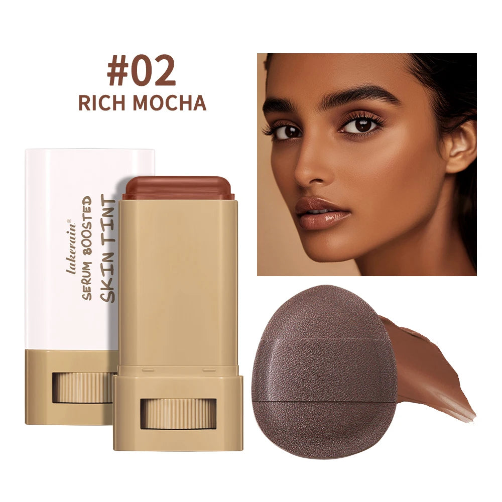 Serum-Boosted Skin Tint Foundation Stick for Natural Coverage