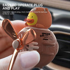 Bear Pilot Rotating Propeller Car Vent Air Freshener Fragrance Diffuser