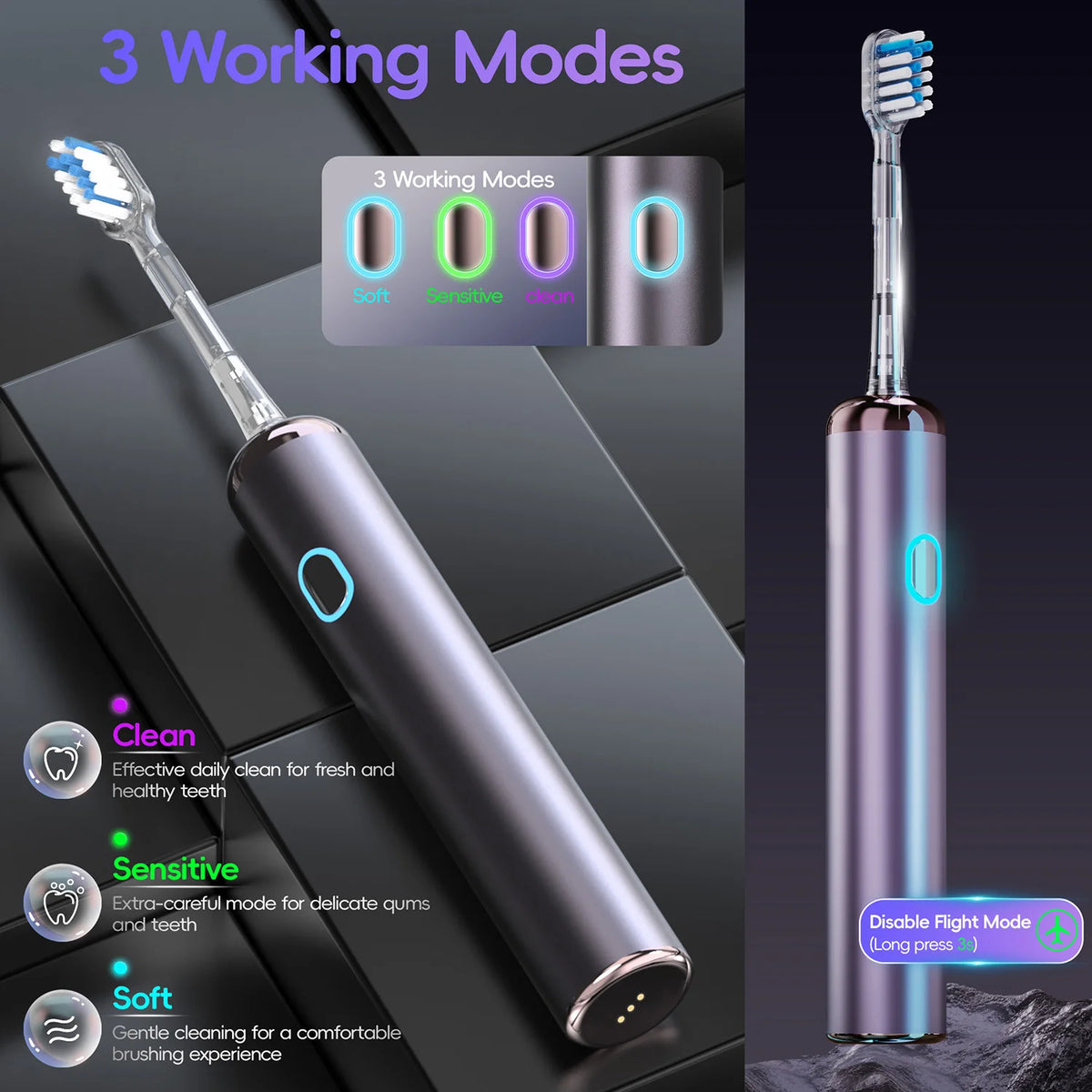 Portable Water Flosser and Electric Toothbrush Dental Care Set