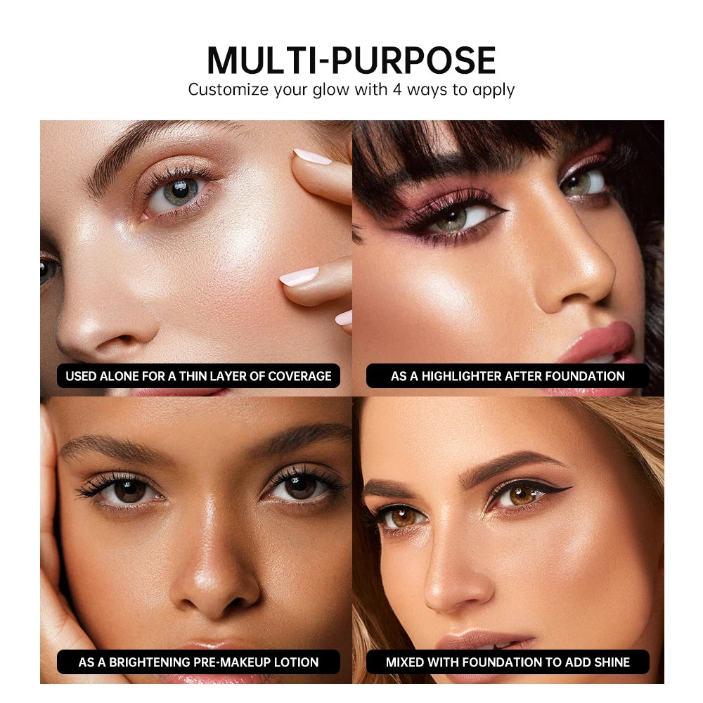 Liquid Glow Face Highlighter and Illuminating Filter