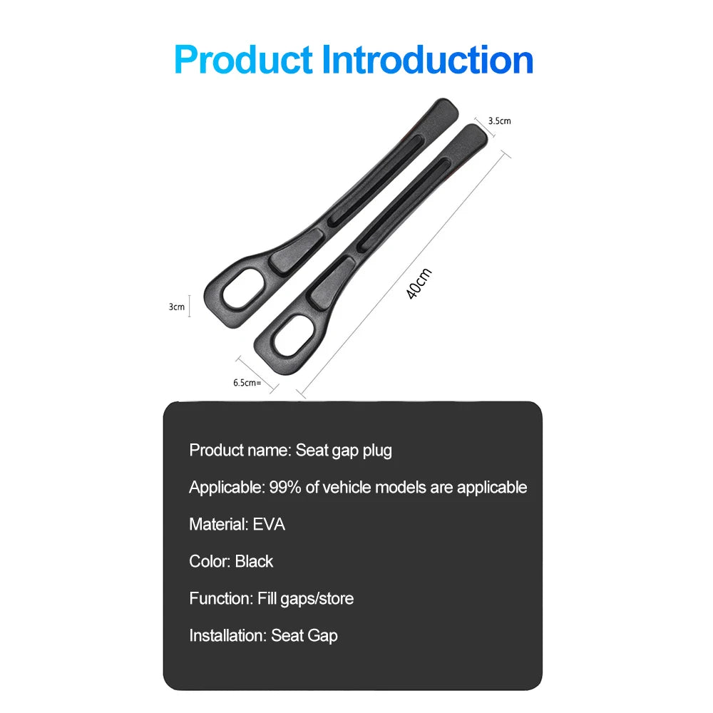 Universal Car Seat Gap Filler Leak Proof Storage Strip