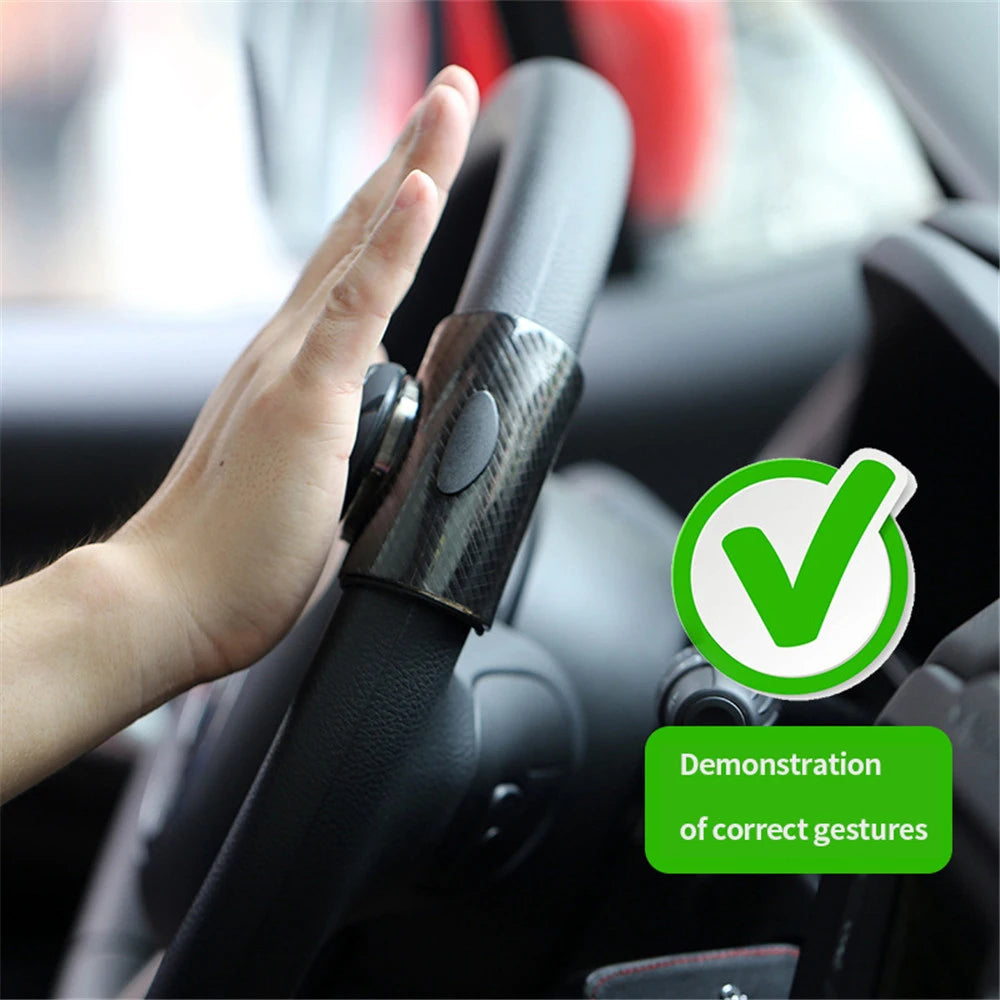 360 Degree Rotation Steering Wheel Booster Spinner Knob Handle