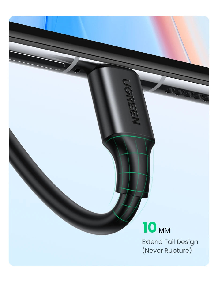 USB-A to USB-C 3A Fast Charging and Data Sync Cable